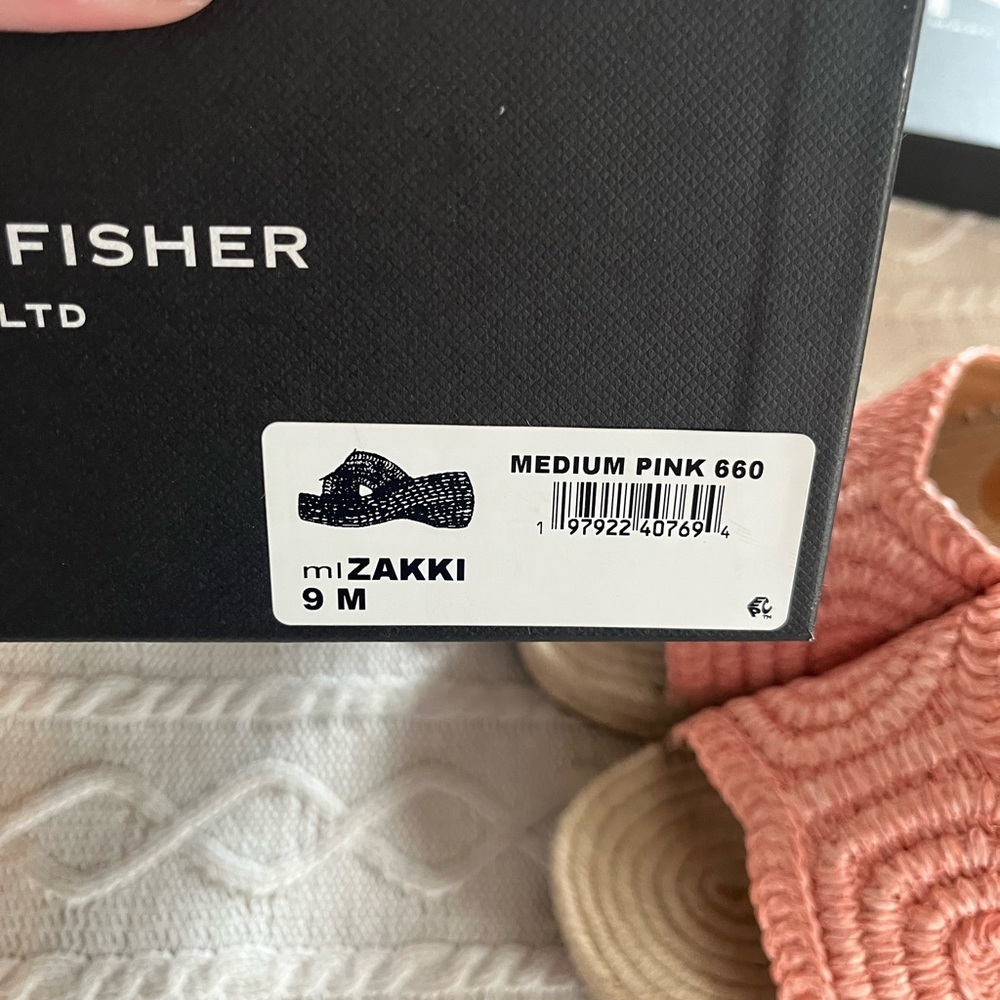 Marc Fisher Pink Woven Wedge platform Sandals Designer Women’s Size 9 - Picture 4 of 14